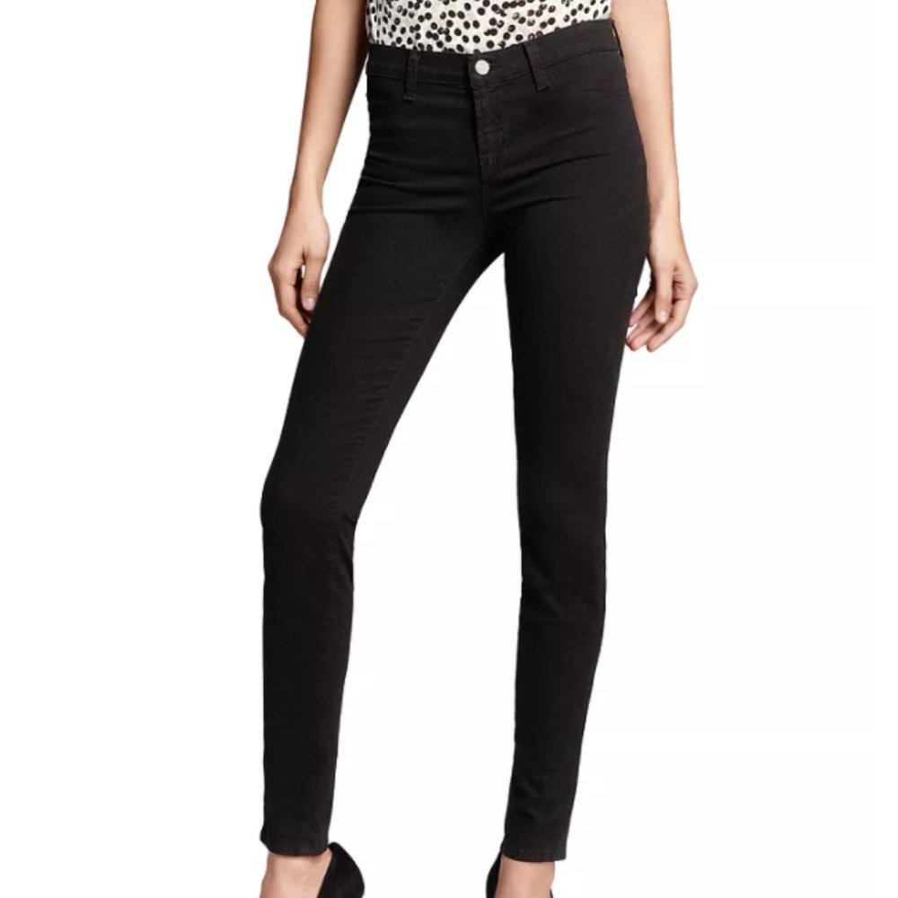 J Brand Jeans - French Sateen 485 Black Skinny